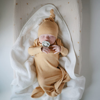 mushie Baby Hooded Towel | Organic Cotton (Moss)