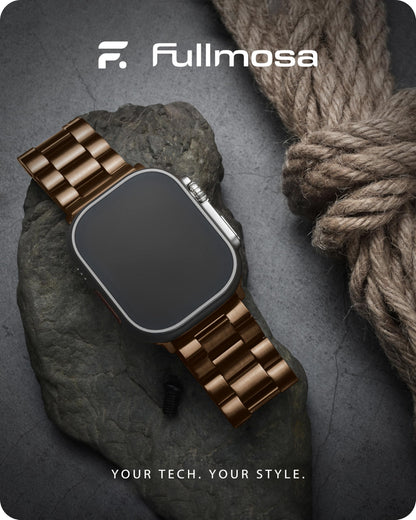 Fullmosa Compatible with Apple Watch Band 49mm 45mm 44mm 42mm 41mm 40mm 38mm, Stainless Steel iWatch Band with Case Compatible for Apple Watch Ultra 2 Ultra Series 10 9 8 7 6 5 4 3 2 1&amp;iWatch SE