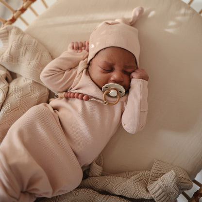 mushie Extra Soft Muslin Fitted Crib Sheet | 192 Thread Count | 28&quot;x 52&quot; (Fog)