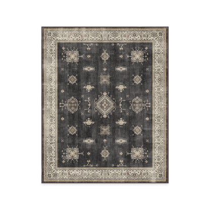 RUGGABLE – Verena Dark Wood – Machine Washable Runner Rug – Pet &amp; Child Friendly – Stain &amp; Water Resistant – Non-Slip – 2.5&