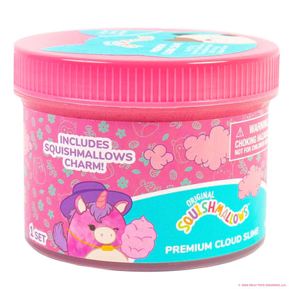 Original Squishmallows Winston The Owl Premium Scented Slime, Blue Raspberry Scented, 8 oz. Slime, 2 Fun Slime Add Ins, Pre-Made Slime for Kids, Great 6 Year Old Toys, Super Soft Squishy Toy
