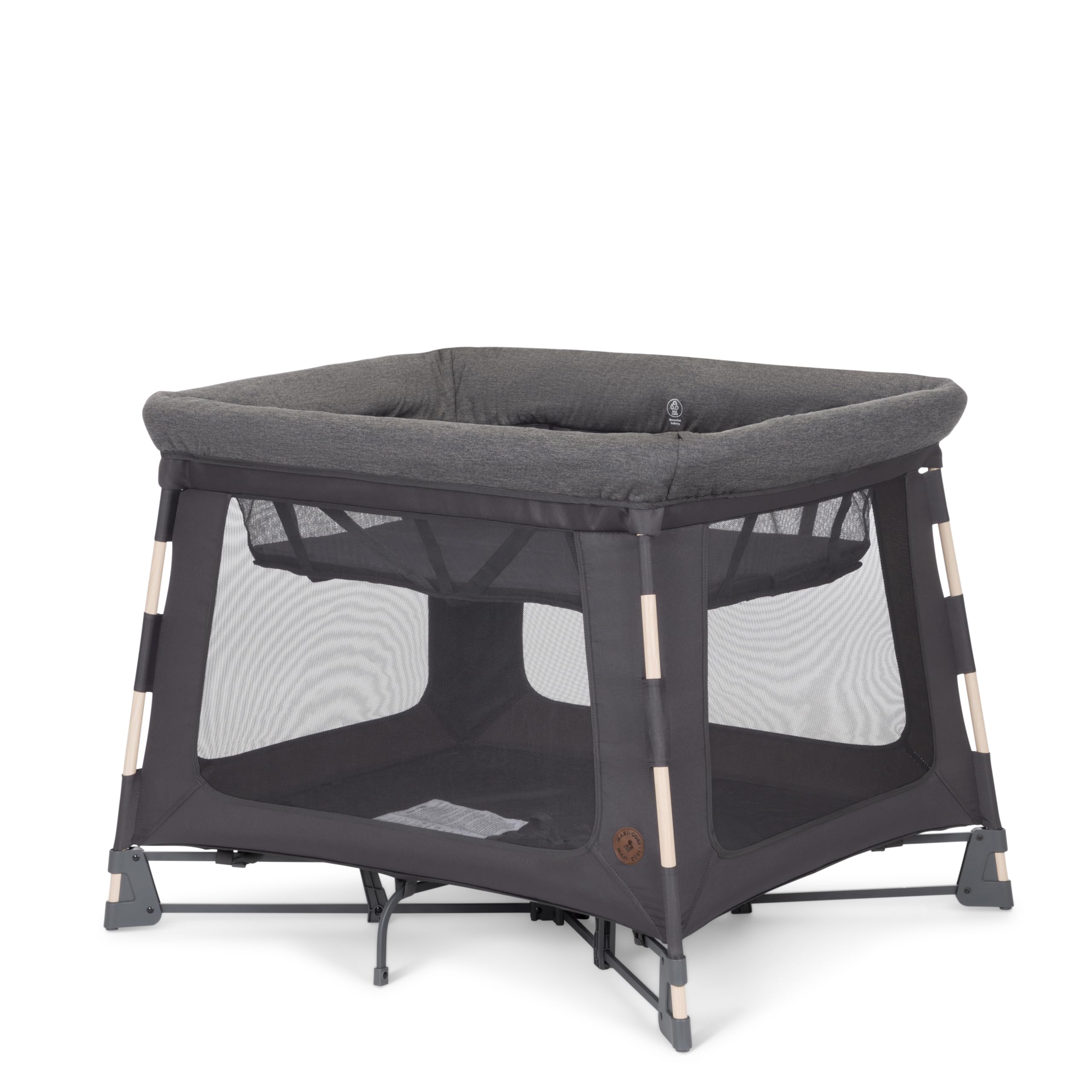 Maxi-Cosi Swift Baby Playpen with Mat, Baby Play Yards, Pack and Play with Bassinet - Portable Playpen for Babies and Toddlers, Classic Oat