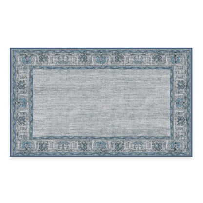 RUGGABLE Zinnia Runner Rug - Perfect Boho Washable Rug for Entryway Hallway Kitchen - Pet &amp; Child Friendly - Stain &amp; Water Resistant - Grey 2.5&