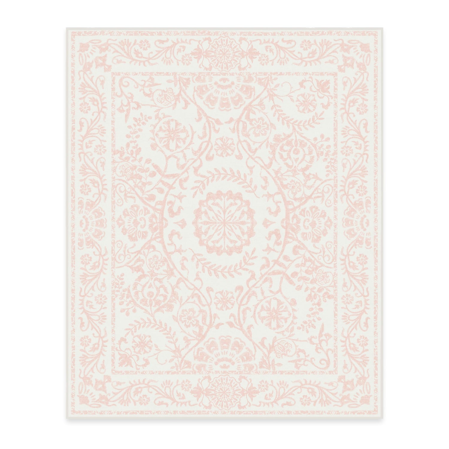 RUGGABLE Washable 2x3 Area Rug, Delphina Delft Blue, Premium Vintage Rugs for Living Room, Bedroom, Kitchen, Office, Classroom with Gripper Non Slip Pad