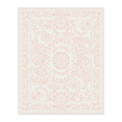 RUGGABLE Washable 2x3 Area Rug, Delphina Delft Blue, Premium Vintage Rugs for Living Room, Bedroom, Kitchen, Office, Classroom with Gripper Non Slip Pad