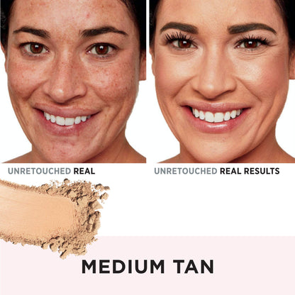 IT Cosmetics CC+ Airbrush Perfecting Powder Foundation - Buildable Full Coverage Of Pores &amp; Dark Spots - Hydrating Face Makeup with Hydrolyzed Collagen &amp; Niacinamide - 0.33 Oz