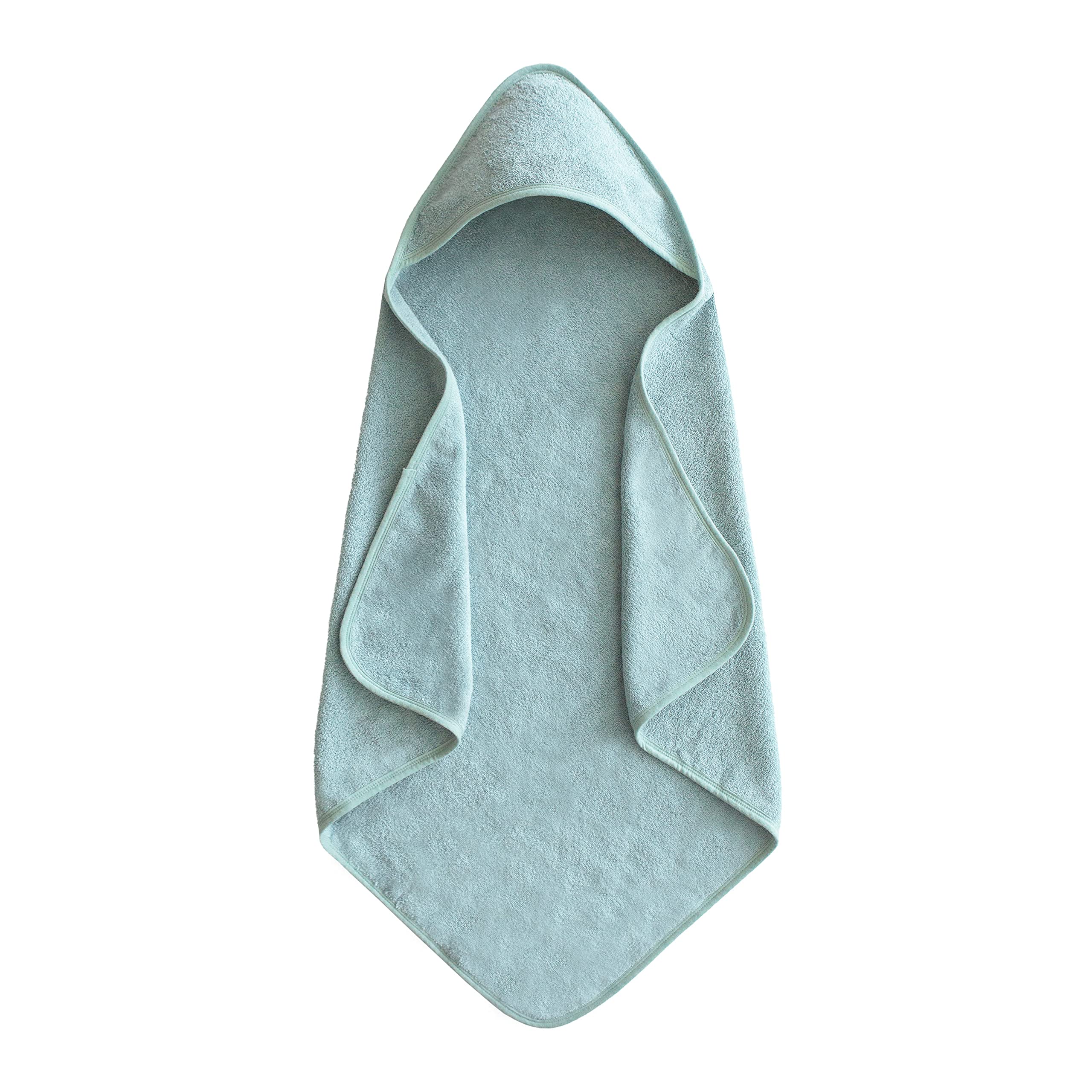mushie Baby Hooded Towel | Organic Cotton (Moss)