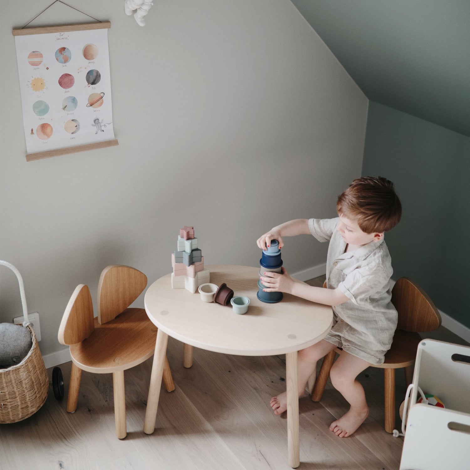 mushie Stacking Cups Toy | Made in Denmark (Original)