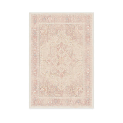 RUGGABLE Kamran Washable Rug - Perfect Vintage Area Rug for Living Room Bedroom Kitchen - Pet &amp; Child Friendly - Stain &amp; Water Resistant - Hazel 5&