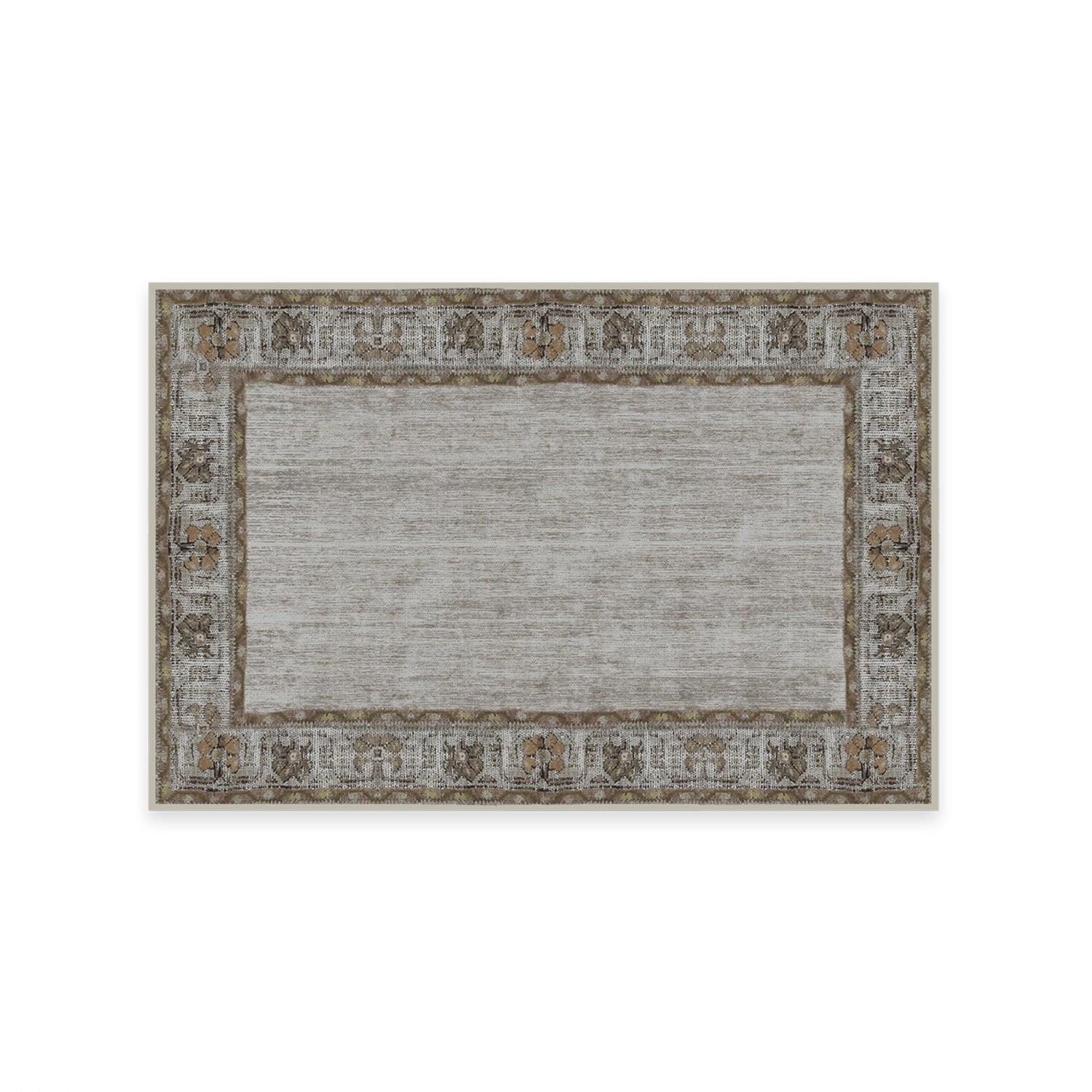 RUGGABLE Zinnia Runner Rug - Perfect Boho Washable Rug for Entryway Hallway Kitchen - Pet &amp; Child Friendly - Stain &amp; Water Resistant - Grey 2.5&