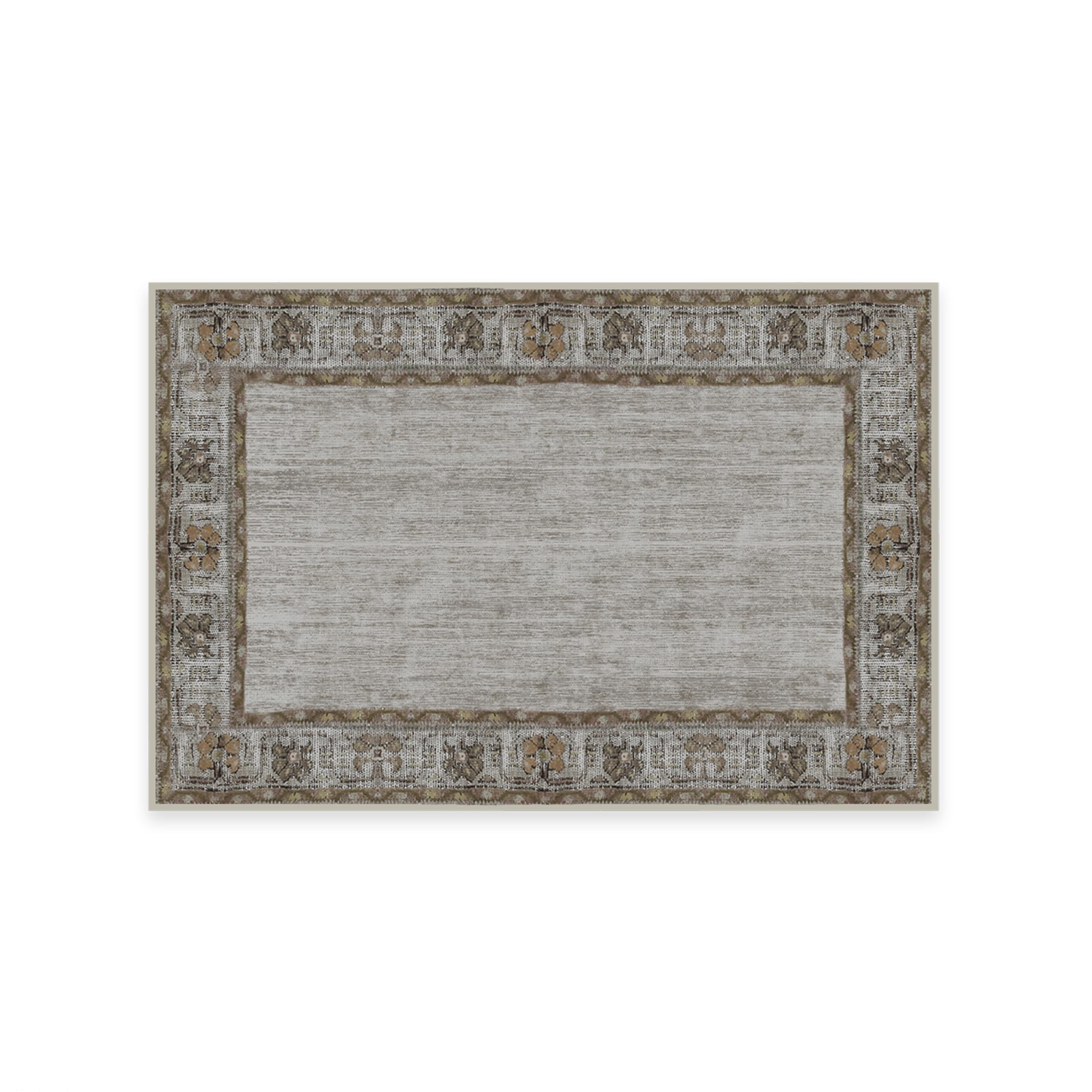 RUGGABLE Zinnia Runner Rug - Perfect Boho Washable Rug for Entryway Hallway Kitchen - Pet &amp; Child Friendly - Stain &amp; Water Resistant - Grey 2.5&