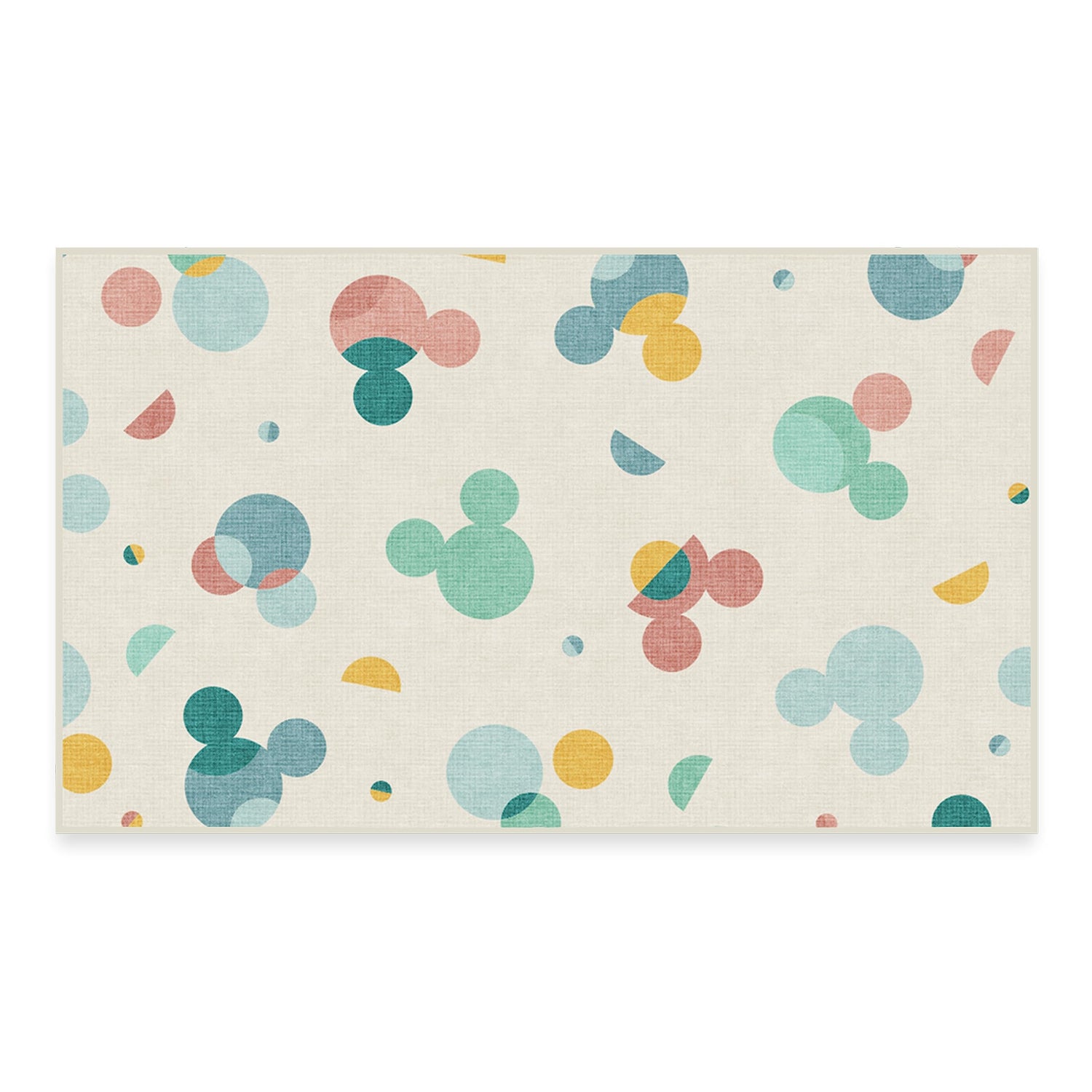 RUGGABLE Disney Classic Minnie Mouse Washable Rug - Perfect Area Rug for Nursery Playroom Kids Room - Pet &amp; Child Friendly - Stain &amp; Water Resistant - Trellis Pink 5&