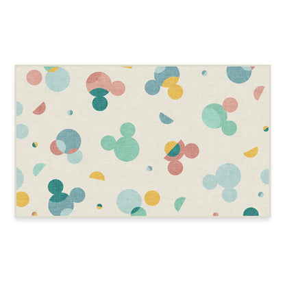 RUGGABLE Disney Classic Minnie Mouse Washable Rug - Perfect Area Rug for Nursery Playroom Kids Room - Pet &amp; Child Friendly - Stain &amp; Water Resistant - Trellis Pink 5&