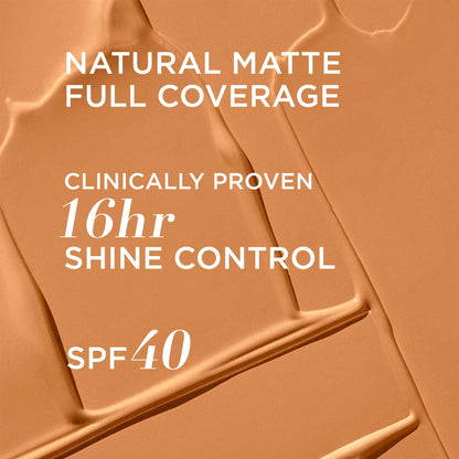 IT Cosmetics CC+ Cream Natural Matte Foundation with SPF 40 - Shine-Reducing &amp; Long-Wear Full Coverage Foundation For Oily Skin - With Hyaluronic Acid - Fragrance Free &amp; Non-Comedogenic - 1.08 fl oz