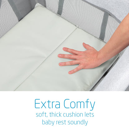 Maxi-Cosi Swift Baby Playpen with Mat, Baby Play Yards, Pack and Play with Bassinet - Portable Playpen for Babies and Toddlers, Classic Oat