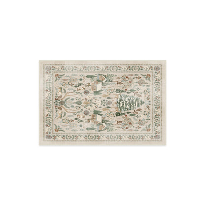 RUGGABLE Winter Plaid Washable Rug - Perfect Holiday Area Rug for Living Room Bedroom Kitchen - Pet &amp; Child Friendly - Stain &amp; Water Resistant - Dress Stewart Tartan Plaid 3&