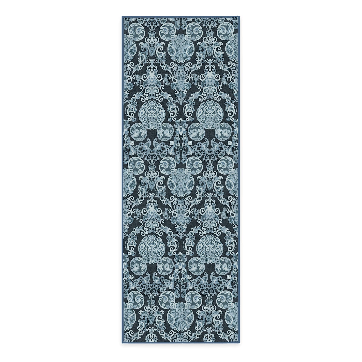 RUGGABLE Disney Traditional Mickey Mouse Washable Rug - Perfect Area Rug for Nursery Playroom Kids Room - Pet &amp; Child Friendly - Stain &amp; Water Resistant - Damask Grey 3&