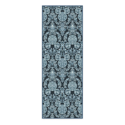RUGGABLE Disney Traditional Mickey Mouse Washable Rug - Perfect Area Rug for Nursery Playroom Kids Room - Pet &amp; Child Friendly - Stain &amp; Water Resistant - Damask Grey 3&
