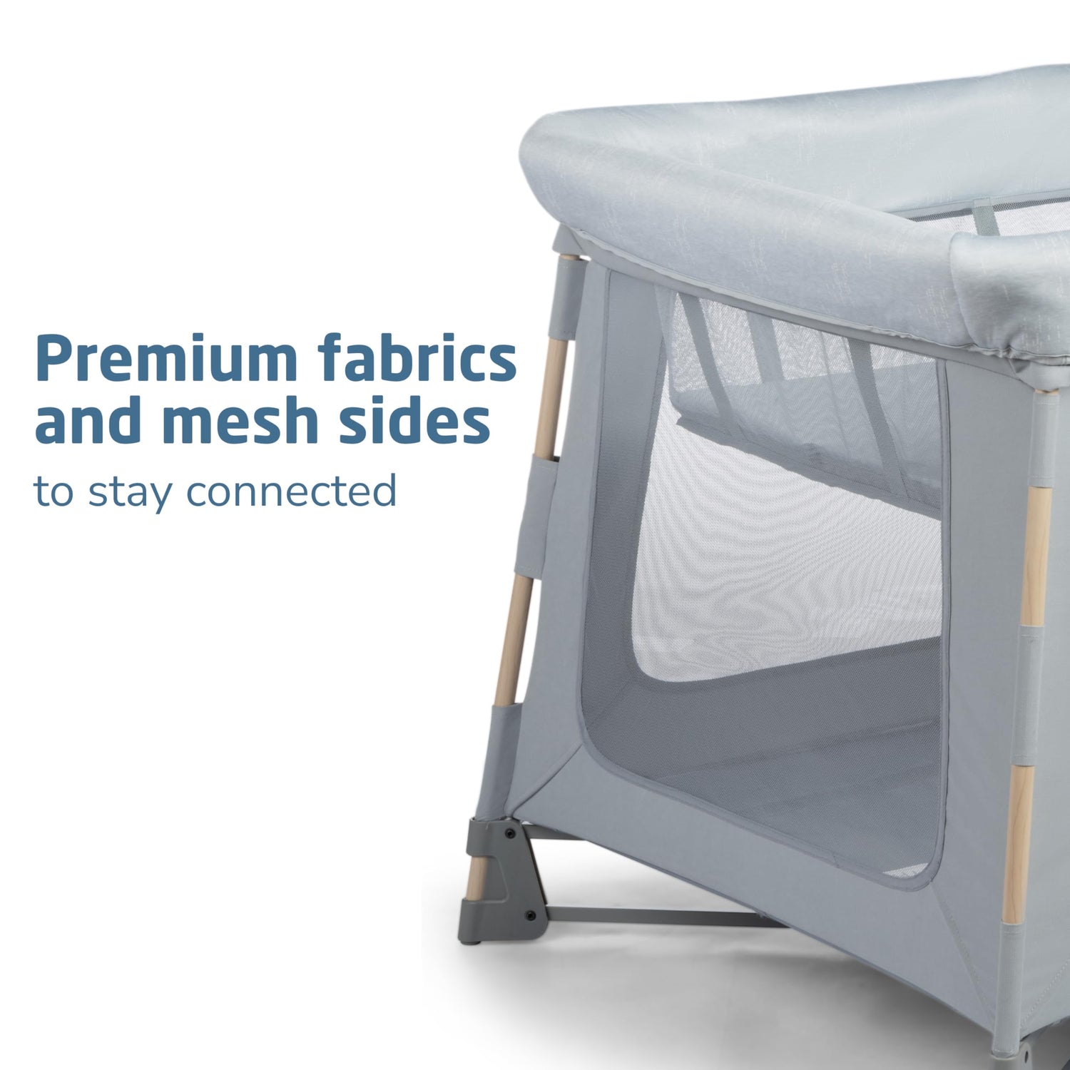 Maxi-Cosi Swift Baby Playpen with Mat, Baby Play Yards, Pack and Play with Bassinet - Portable Playpen for Babies and Toddlers, Classic Oat