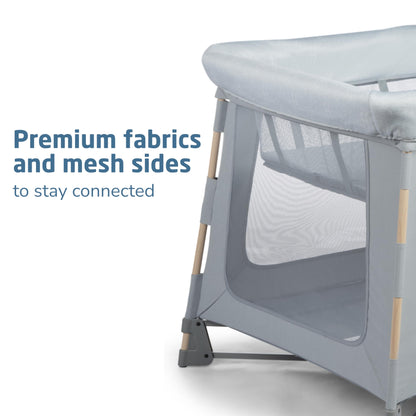 Maxi-Cosi Swift Baby Playpen with Mat, Baby Play Yards, Pack and Play with Bassinet - Portable Playpen for Babies and Toddlers, Classic Oat