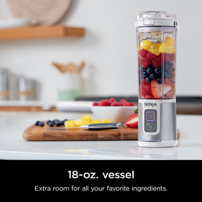 Ninja Blast Portable Blender, Cordless, 18oz. Vessel, Personal Blender For-Shakes and Smoothies, BPA Free, Leakproof-Lid and Sip Spout, USB-C Rechargeable, Dishwasher Safe Parts, Tinted Pink, BC151PK