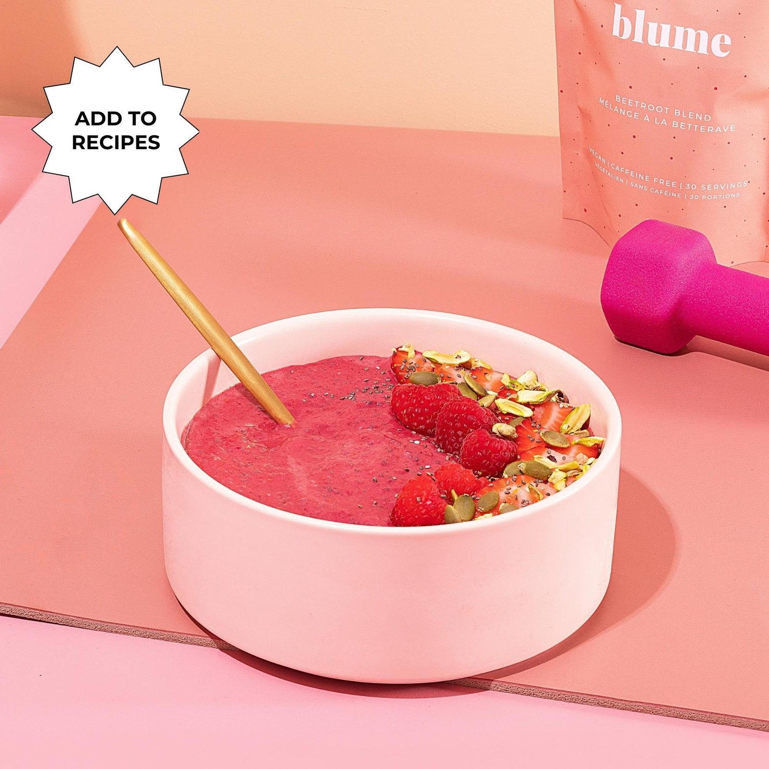 Blume Rose London Fog Latte with Zero Sugar or Caffeine - Certified Organic, Vegan and Gluten-Free - Tart Cherry &amp; Rosehips blend rich Antioxidant &amp; Vitamin to Ease Bloating and Boost Your Natural Glow - 30 Servings