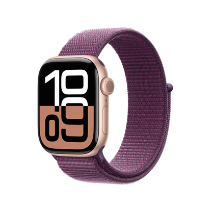 Apple Watch Series 10 [GPS 46mm] Smartwatch with Jet Black Aluminium Case with Black Sport Band. Fitness Tracker, ECG App, Always-On Retina Display, Water-Resistant