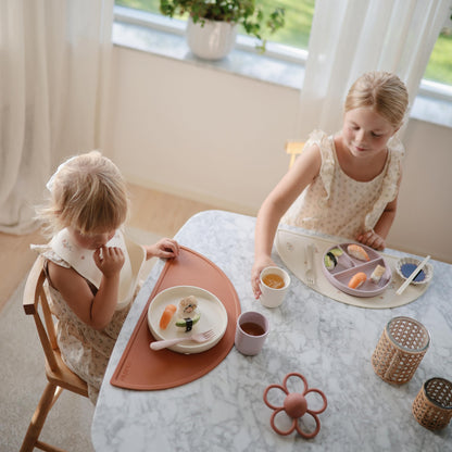 mushie Silicone Suction Plate | BPA-Free Non-Slip Design (Ivory)