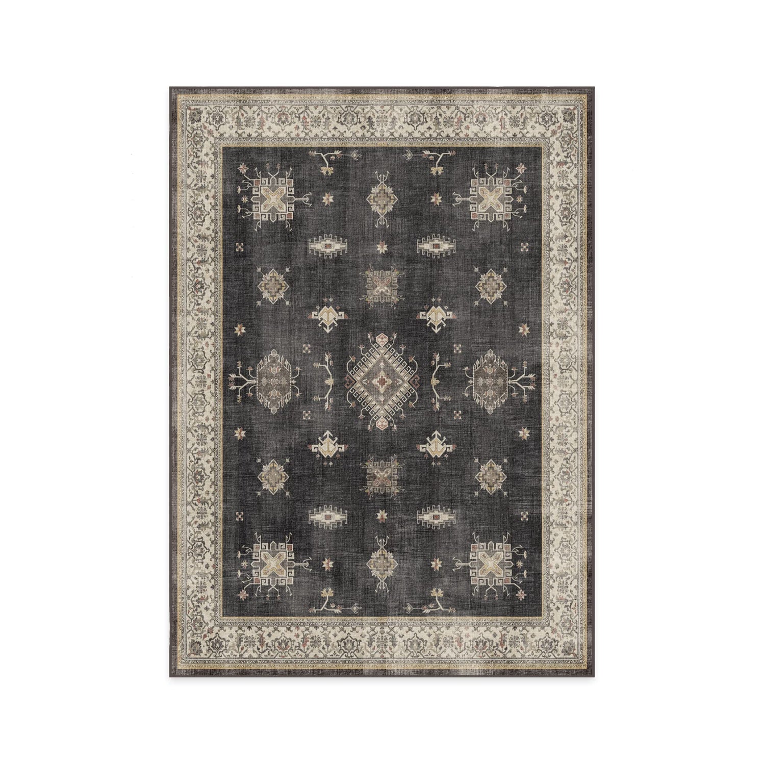 RUGGABLE – Verena Dark Wood – Machine Washable Runner Rug – Pet &amp; Child Friendly – Stain &amp; Water Resistant – Non-Slip – 2.5&