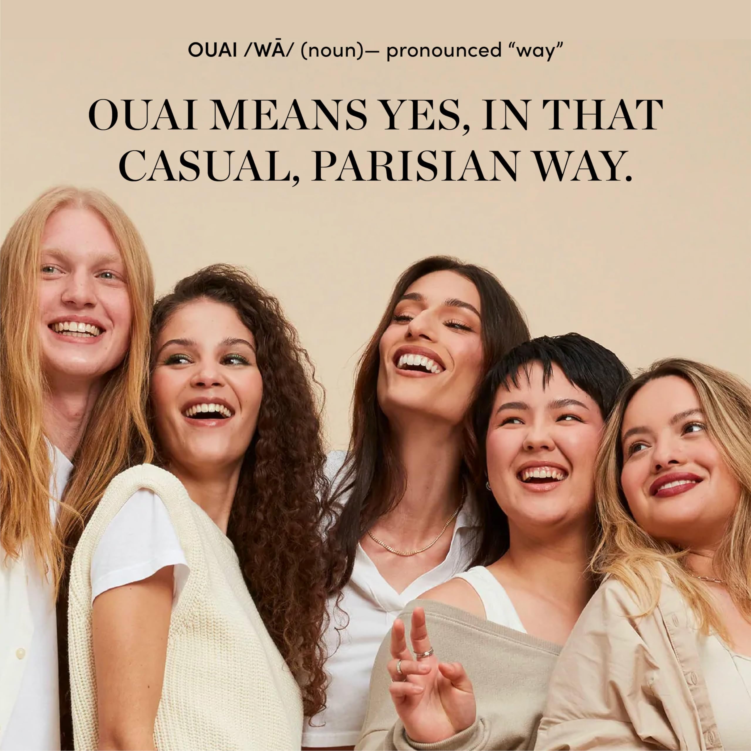 OUAI Leave In Conditioner &amp; Heat Protectant Spray - Prime Hair for Style, Smooth Flyaways, Add Shine and Use as Detangling Spray - No Parabens, Sulfates or Phthalates (4.7 oz)