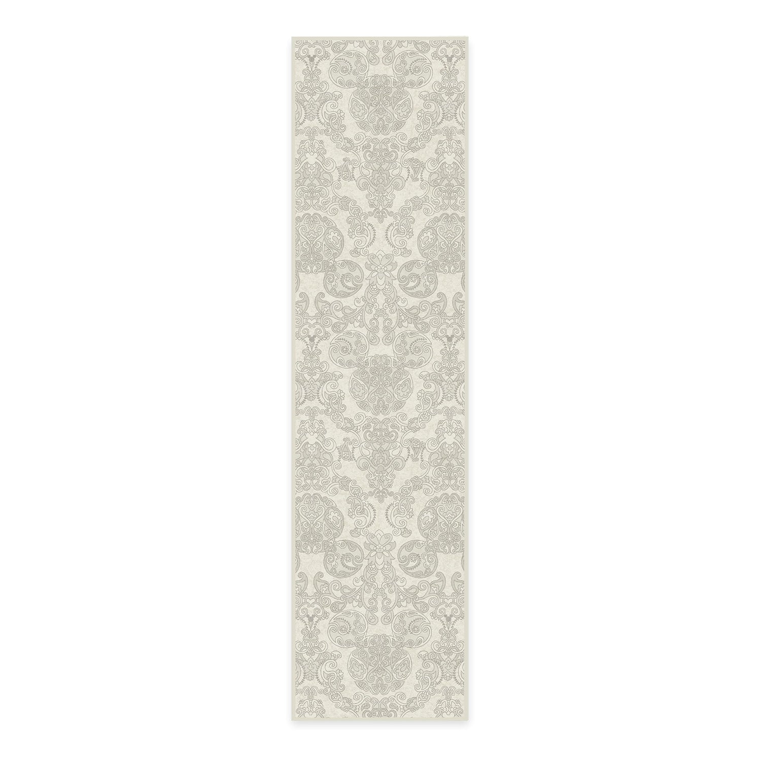 RUGGABLE Disney Traditional Mickey Mouse Washable Rug - Perfect Area Rug for Nursery Playroom Kids Room - Pet &amp; Child Friendly - Stain &amp; Water Resistant - Damask Grey 3&
