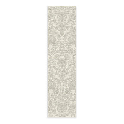 RUGGABLE Disney Traditional Mickey Mouse Washable Rug - Perfect Area Rug for Nursery Playroom Kids Room - Pet &amp; Child Friendly - Stain &amp; Water Resistant - Damask Grey 3&