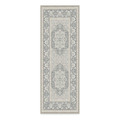 RUGGABLE Hendesi Heriz Washable Rug - Perfect Antique Vintage Area Rug for Living Room Bedroom Kitchen - Pet &amp; Child Friendly - Stain &amp; Water Resistant, Non-Slip - Abalone 2&