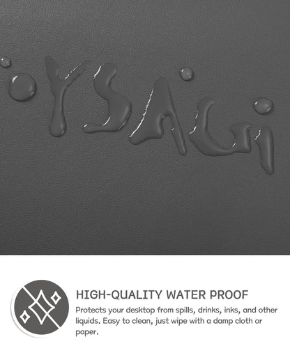 Non-Slip Desk Pad,Mouse Pad,Waterproof PVC Leather Desk Table Protector,Ultra Thin Large Desk Blotter, Easy Clean Laptop Desk Writing Mat for Office Work/Home/Decor(Pink, 23.6&quot; x 13.7&quot;)