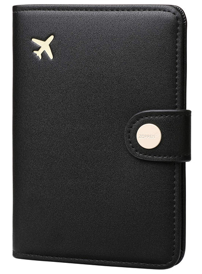 Zoppen RFID Blocking Travel Passport Holder Cadanian Passport Cover Slim Id Card Case (