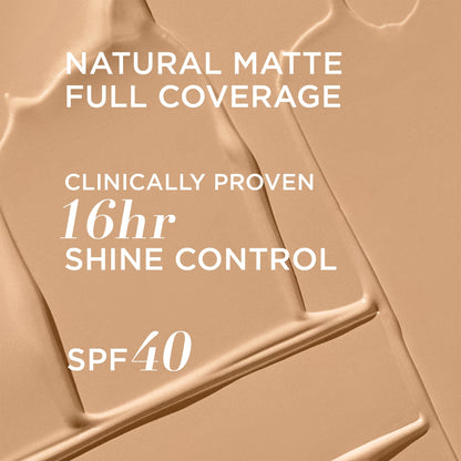 IT Cosmetics CC+ Cream Natural Matte Foundation with SPF 40 - Shine-Reducing &amp; Long-Wear Full Coverage Foundation For Oily Skin - With Hyaluronic Acid - Fragrance Free &amp; Non-Comedogenic - 1.08 fl oz