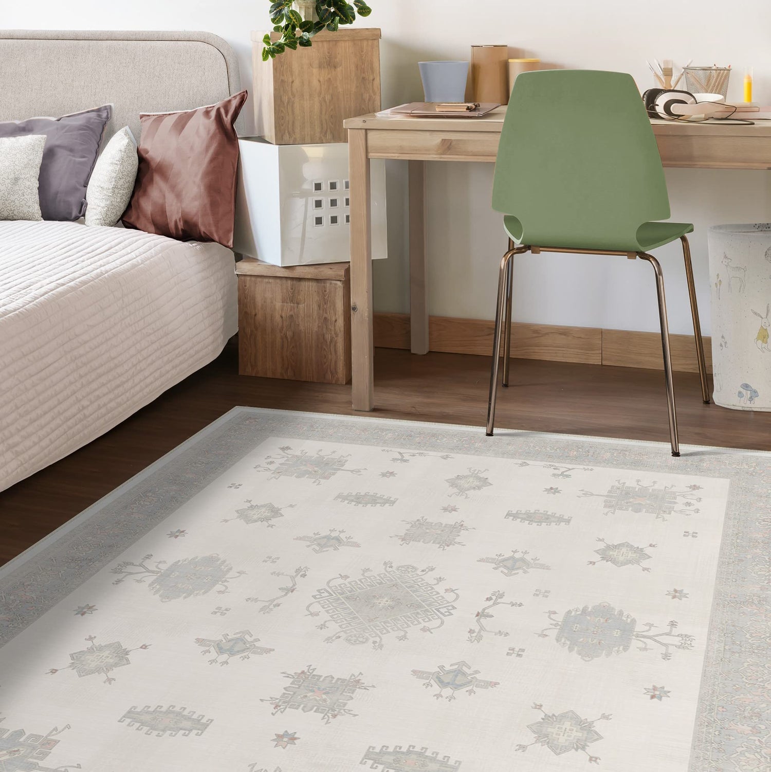 RUGGABLE – Verena Dark Wood – Machine Washable Runner Rug – Pet &amp; Child Friendly – Stain &amp; Water Resistant – Non-Slip – 2.5&