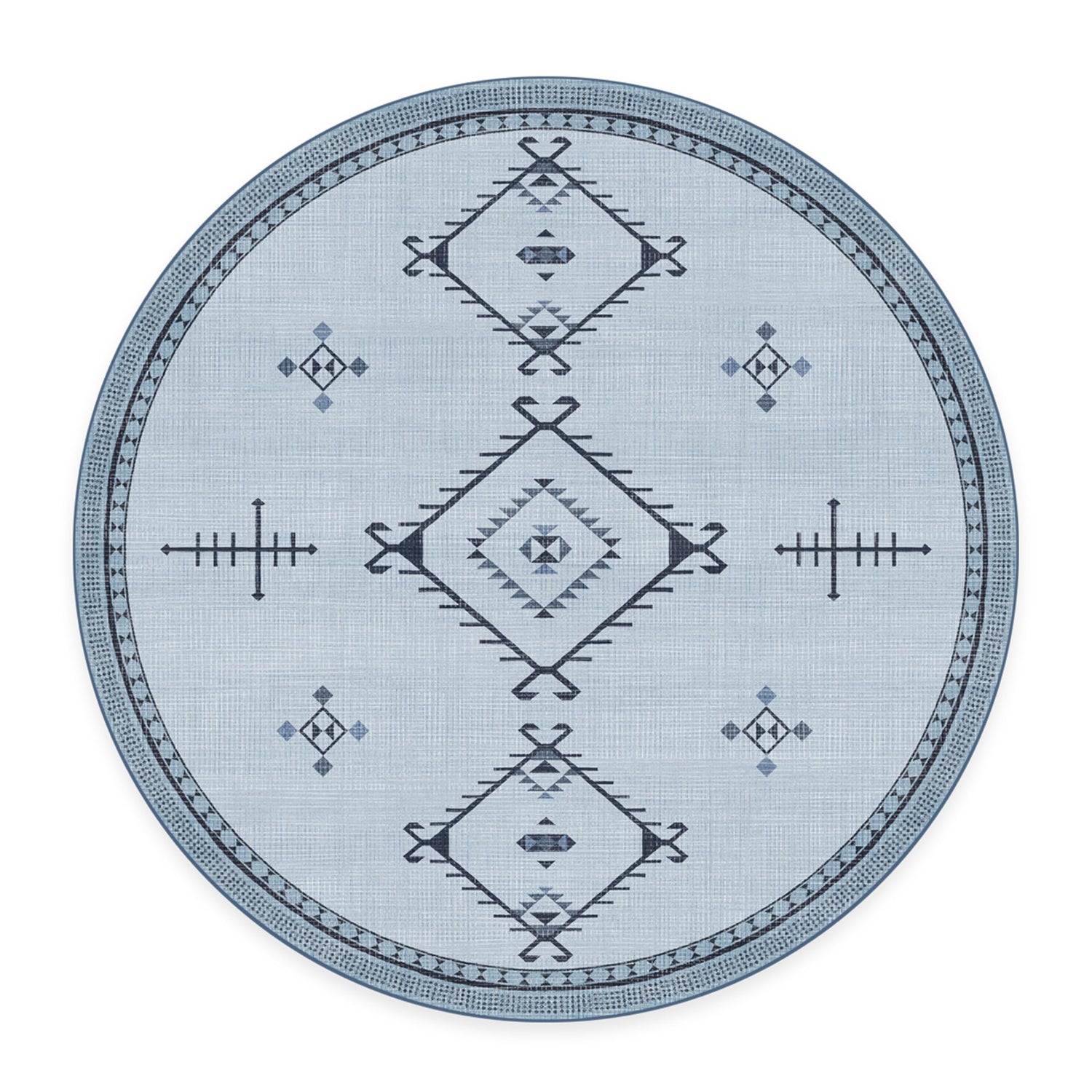 RUGGABLE Damali Runner Rug - Perfect Boho Washable Rug for Entryway Hallway Kitchen - Pet &amp; Child Friendly - Non-Toxic - Stain &amp; Water Resistant - Black &amp; White 2.5&