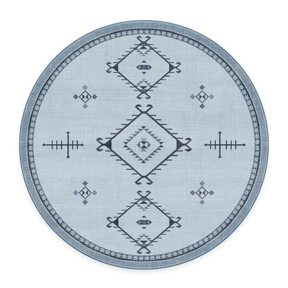 RUGGABLE Damali Runner Rug - Perfect Boho Washable Rug for Entryway Hallway Kitchen - Pet &amp; Child Friendly - Non-Toxic - Stain &amp; Water Resistant - Black &amp; White 2.5&