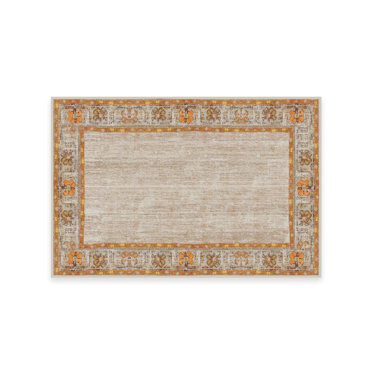 RUGGABLE Zinnia Runner Rug - Perfect Boho Washable Rug for Entryway Hallway Kitchen - Pet &amp; Child Friendly - Stain &amp; Water Resistant - Grey 2.5&