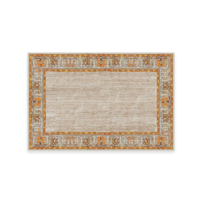 RUGGABLE Zinnia Runner Rug - Perfect Boho Washable Rug for Entryway Hallway Kitchen - Pet &amp; Child Friendly - Stain &amp; Water Resistant - Grey 2.5&