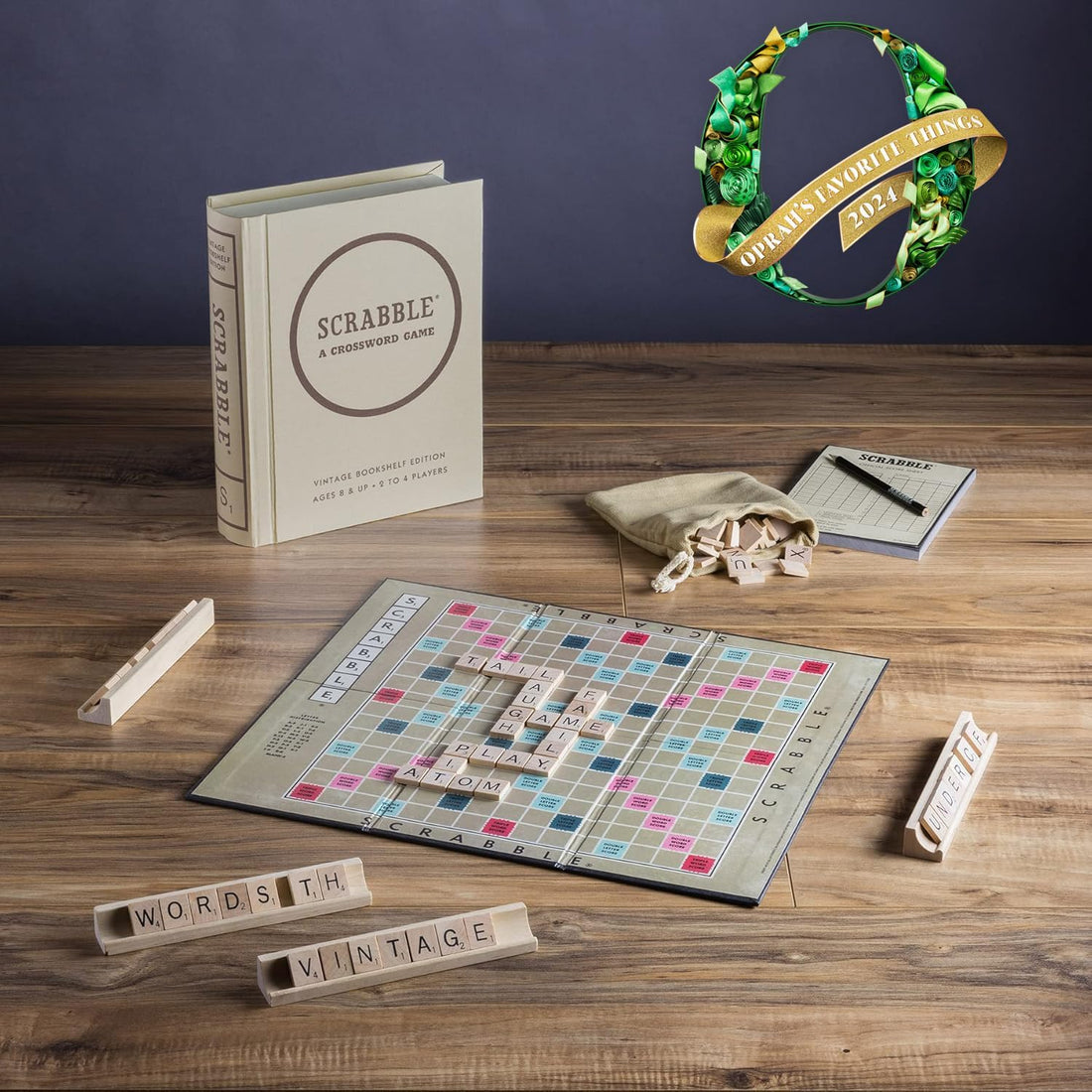 WS Game Company Vintage Bookshelf Game Bundle | Oprah&