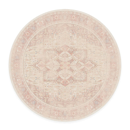 RUGGABLE Kamran Washable Rug - Perfect Vintage Area Rug for Living Room Bedroom Kitchen - Pet &amp; Child Friendly - Stain &amp; Water Resistant - Hazel 5&