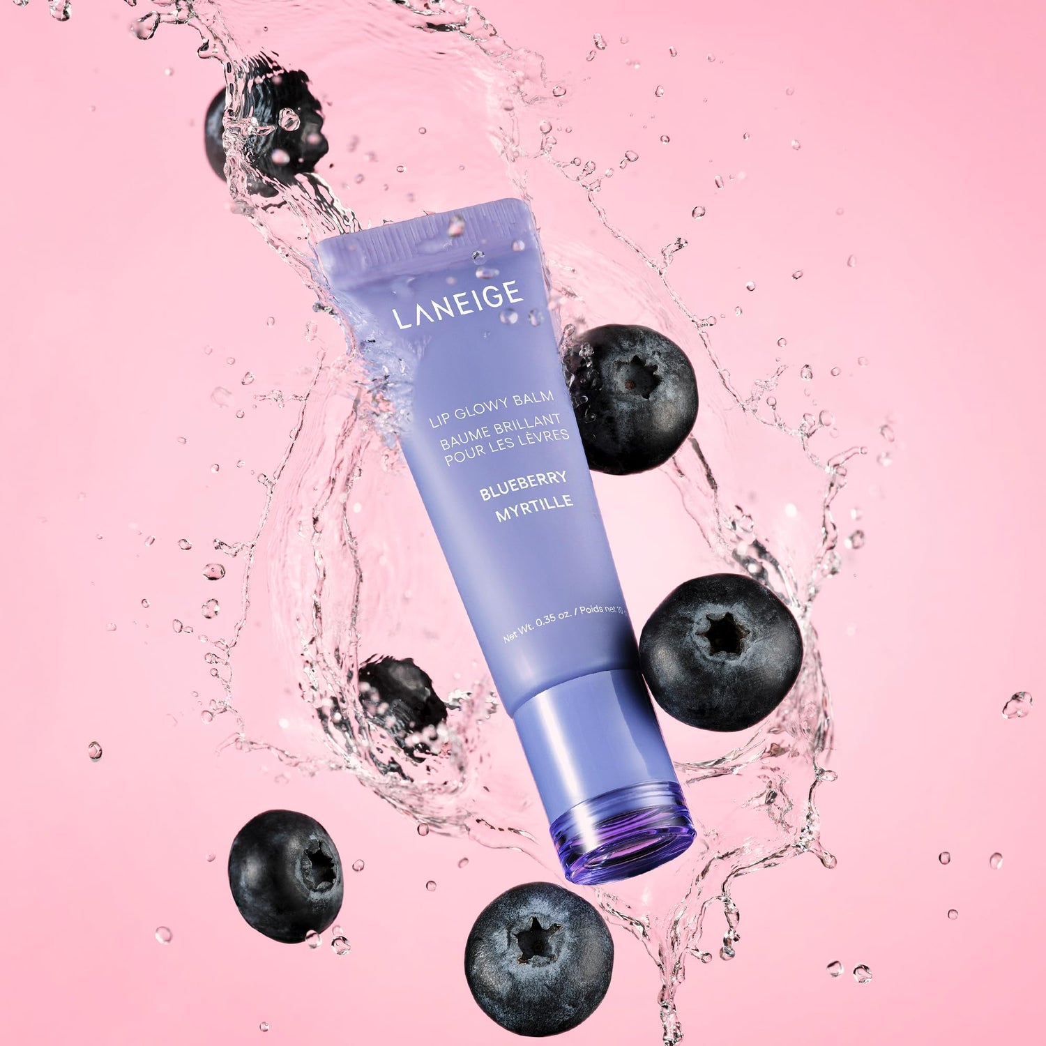 LANEIGE Lip Glowy Balm Hydrate, Glossy, Lightweight, Moisturize &amp; Tint with Shea Butter