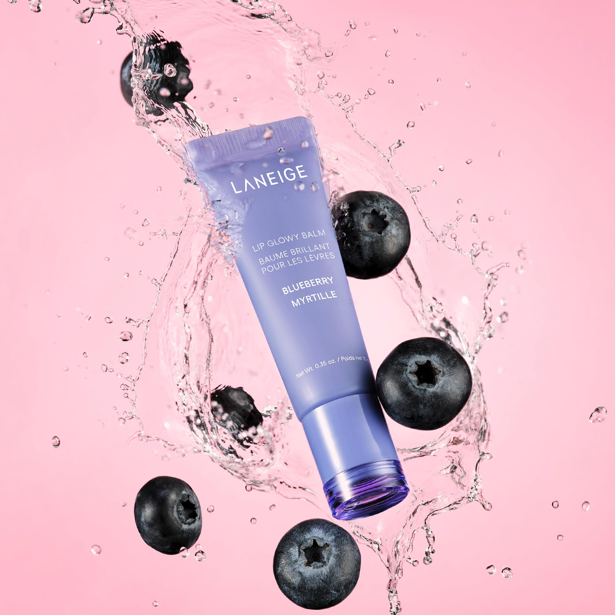 LANEIGE Lip Glowy Balm Hydrate, Glossy, Lightweight, Moisturize &amp; Tint with Shea Butter