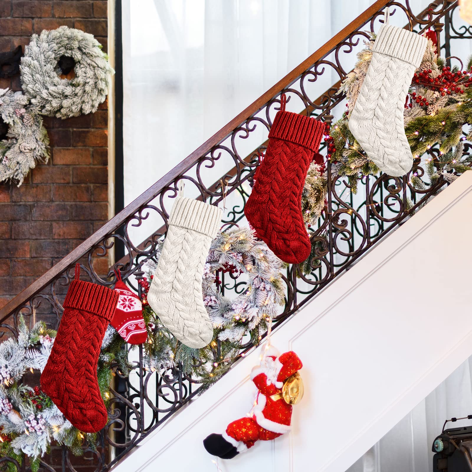 Knit Christmas Stockings Xmas