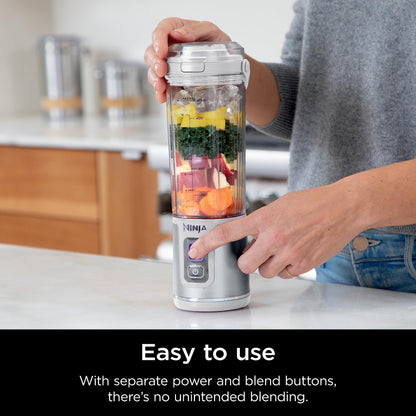 Ninja Blast Portable Blender, Cordless, 18oz. Vessel, Personal Blender For-Shakes and Smoothies, BPA Free, Leakproof-Lid and Sip Spout, USB-C Rechargeable, Dishwasher Safe Parts, Tinted Pink, BC151PK