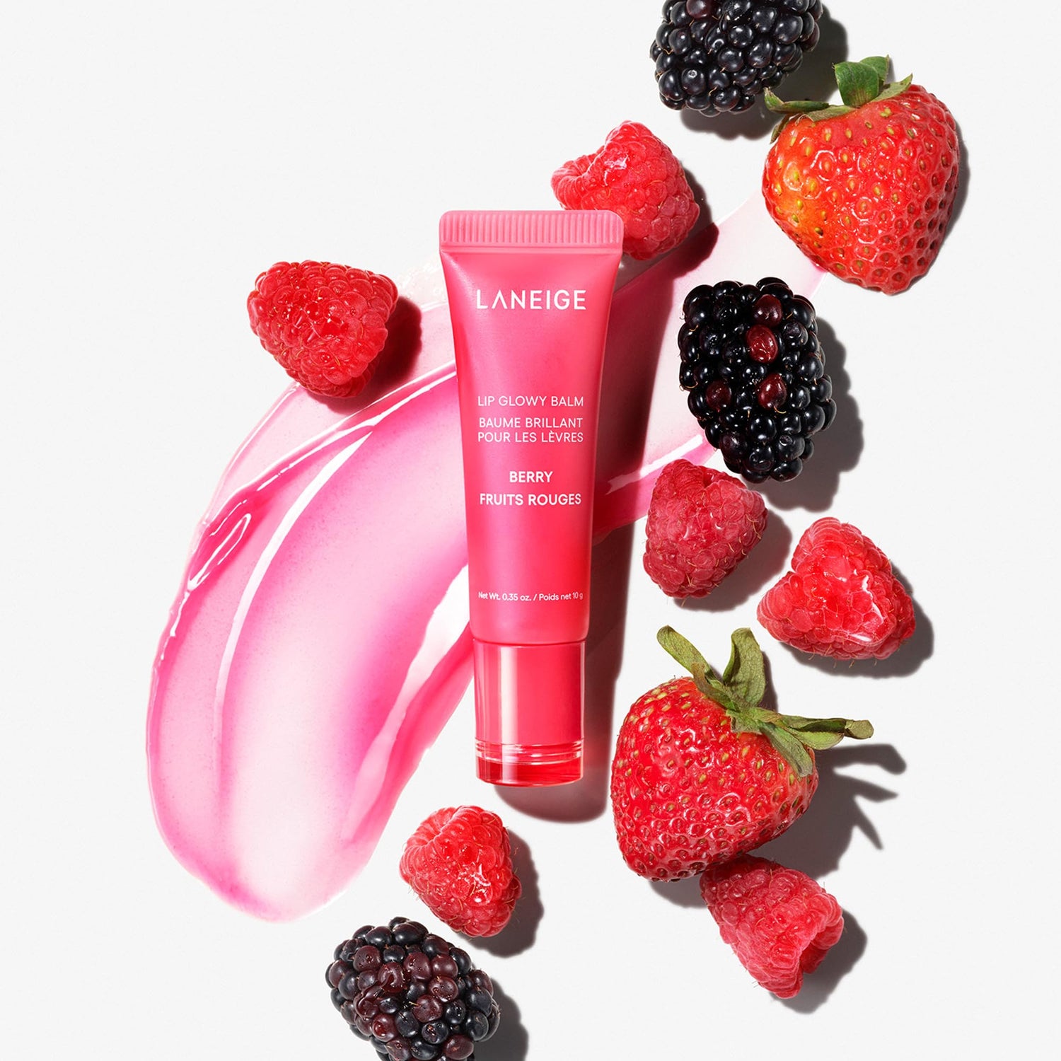 LANEIGE Lip Glowy Balm Hydrate, Glossy, Lightweight, Moisturize &amp; Tint with Shea Butter