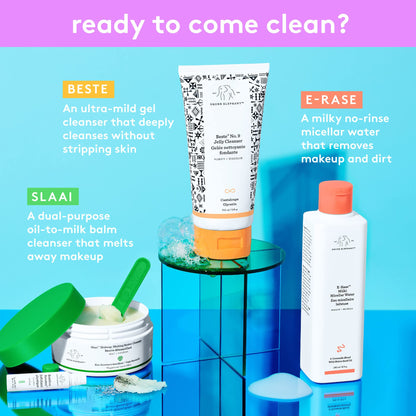 Drunk Elephant E-Rase Milki Micellar Water- Ultra Mild Formula to Gently Remove Makeup and Bacteria. (240ml)