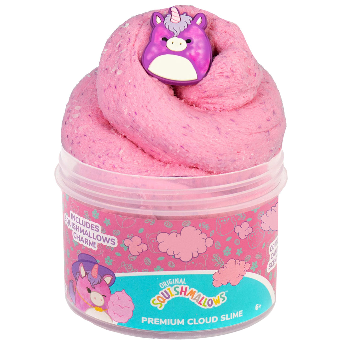 Original Squishmallows Winston The Owl Premium Scented Slime, Blue Raspberry Scented, 8 oz. Slime, 2 Fun Slime Add Ins, Pre-Made Slime for Kids, Great 6 Year Old Toys, Super Soft Squishy Toy